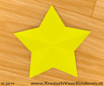 Kosciuszko Vete Onenigheid Vijf-puntige ster van A4 papier - Knutsels Voor Kinderen - Leuke Ideeën om  te Knutselen met Duidelijke Uitleg