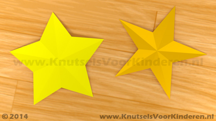 Vijf-puntige ster van A4 papier - Knutsels Voor Kinderen - Leuke Ideeën om Knutselen met Duidelijke Uitleg